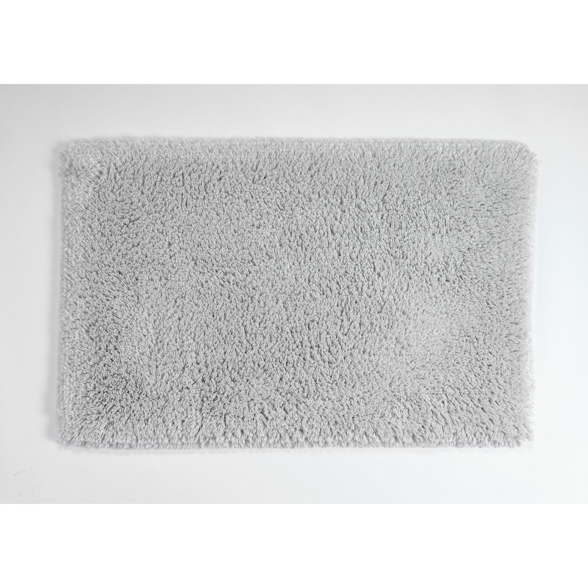 Shag Bath Mat 332 By Designer Abyss Habidecor In Platinum Grey